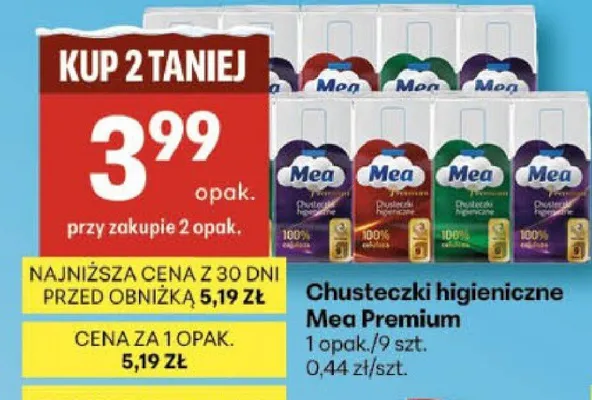 Chusteczki higieniczne promocja w Delikatesy Centrum