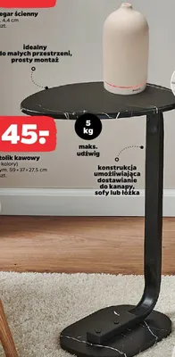 Stolik kawowy dostawiany do kanapy promocja w Netto