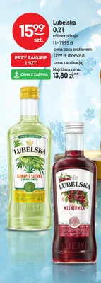 Lubelska 0,2l różne rodzaje promocja w Żabka