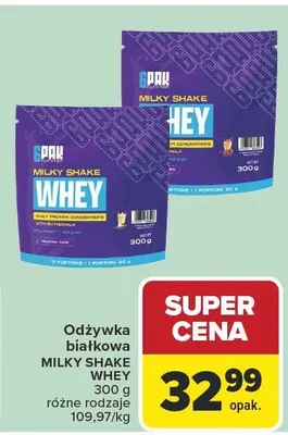 Odżywka białkowa MILKY SHAKE WHEY Carrefour promocja w Carrefour