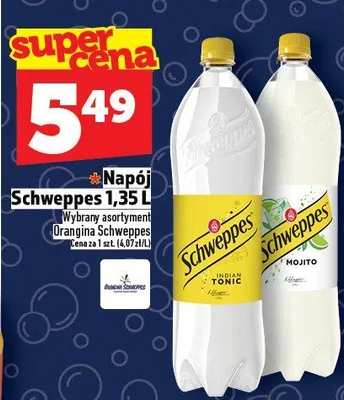 Napój Schweppes 1,35L promocja w TOPAZ