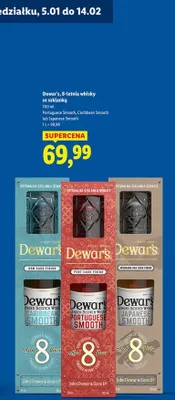 Whisky Dewar's 8-letnia ze szklanką Japanese Smooth promocja w Lidl
