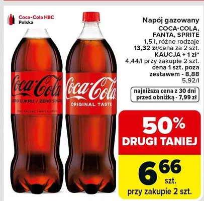 Napój promocja w Carrefour