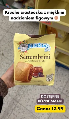 Ciasteczka kruche z nadzieniem figowym Settembrini promocja w Kaufland