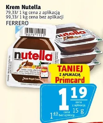 Krem Nutella Ferrero promocja w Prim Market
