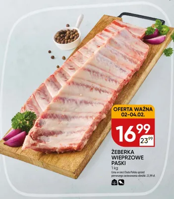 Żeberka wieprzowe paski promocja w Chata Polska