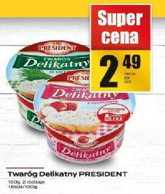 Twaróg Delikatny PRESIDENT promocja w Supeco
