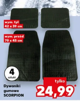 Dywaniki gumowe promocja w Kaufland