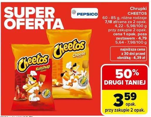 Chrupki Cheetos Ketchup promocja w Carrefour Market