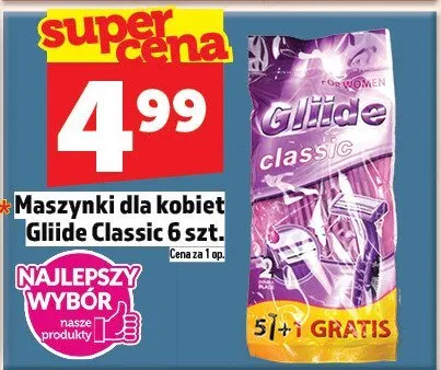 Maszynki dla kobiet Glide Classic 6 szt. promocja w TOPAZ