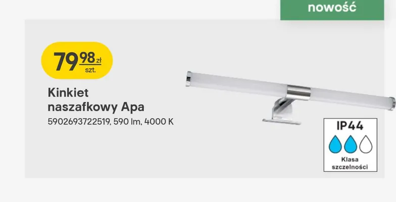 Kinkiet naszafkowy Apa Castorama promocja w Castorama