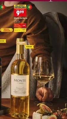 Wino Monte da Serra półwytrawne białe 750 ml promocja w Biedronka
