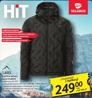 Kurtka męska ALLIO ELBRUS promocja w Selgros