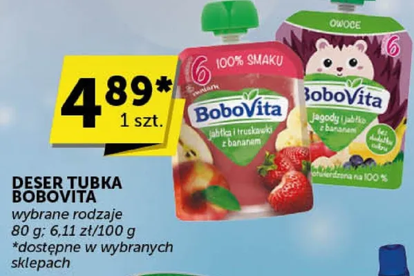 Deser tubka BoboVita wybrane rodzaje promocja w Euro Sklep