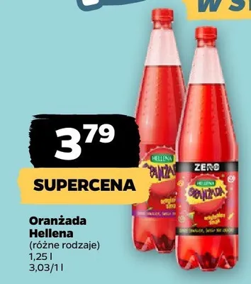 Napój Oranżada Hellena różne rodzaje promocja w Netto