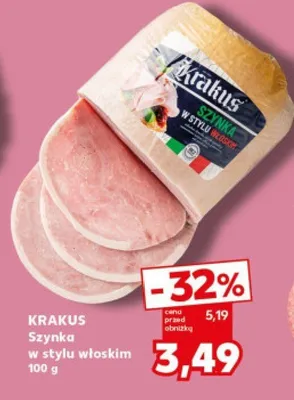 Szynka w stylu włoskim promocja w Kaufland