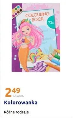 Kolorowanka, różne rodzaje promocja w Action