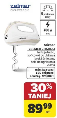 Mikser ZHM1651 ZELMER promocja w Carrefour