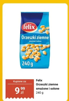 Orzeszki ziemne smażone i solone 240 g promocja w Dino