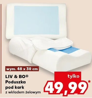 Poduszka pod kark z wkładem chłodzącym Liv & Bo promocja w Kaufland