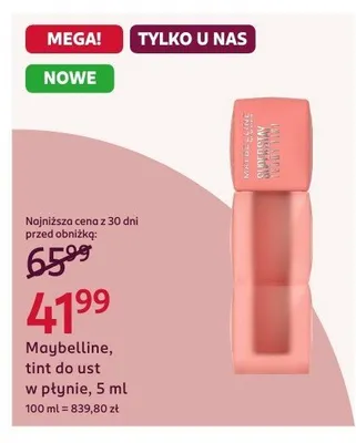 Tint do ust w płynie, 5 ml promocja w Rossmann