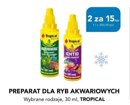 Preparat dla ryb akwariowych, wybrane rodzaje, 30 ml promocja w Aquael zoo