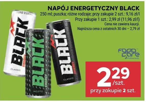 Napój energetyczny black zero Monster energy ultra promocja w Stokrotka