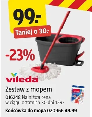 Zestaw z mopem Vileda promocja w Jula