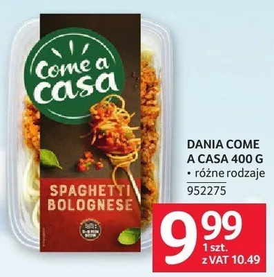 Dania come a casa promocja w Selgros