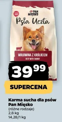 Karma sucha dla psów Pan Mięsko promocja w Netto