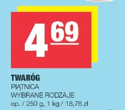 Twaróg Piątnica promocja w SPAR