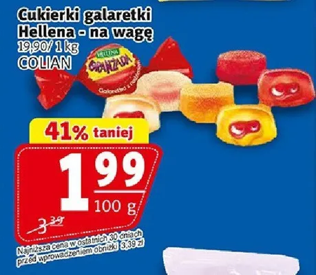 Cukierki galaretki Hellana na wagę Goplana różne rodzaje promocja