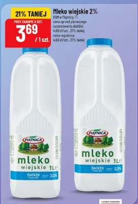 Mleko wiejskie 2% OSM w Piątnicy Piątnica promocja w POLOmarket