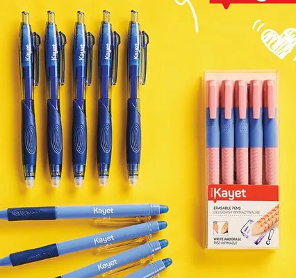 Długopisy żelowe, 5 szt. promocja w Biedronka