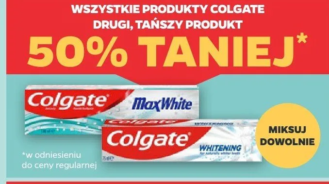 Pasta do zębów Colgate MaxWhite promocja w Netto