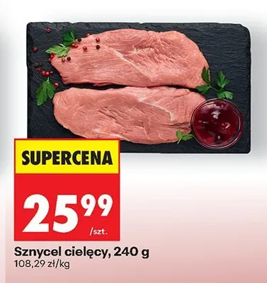 Sznycel cielęcy 240 g promocja w Biedronka