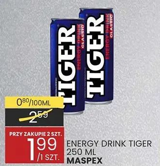 Energy drink Tiger 250 ml promocja w Wafelek