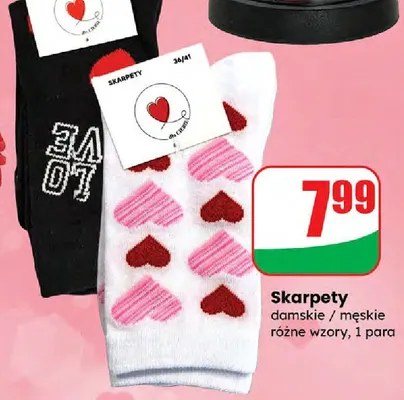 Skarpety damskie / męskie różne wzory promocja w Dino