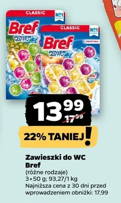 Zawieszki do WC Bref promocja w Netto