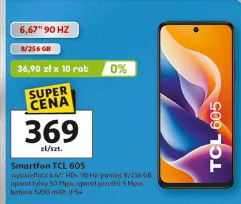 Smartfon TCL 60S promocja w Auchan