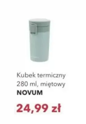 Kubek termiczny 280 ml, miętowy NOVUM Nela promocja