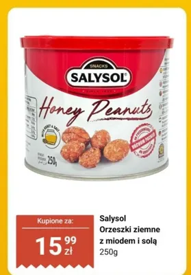 Orzeszki ziemne z miodem i solą Honey Peanuts promocja w Dino