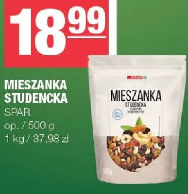 Mieszanka studencka SPAR promocja w SPAR