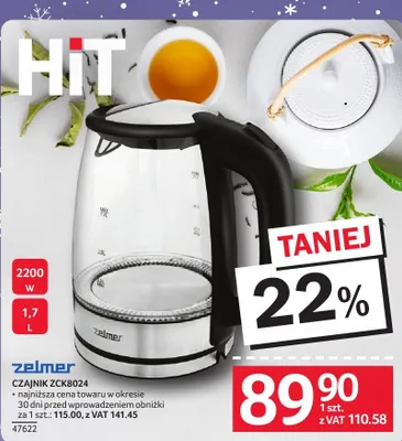 Czajnik Zelmer ZCK8024 promocja w Selgros