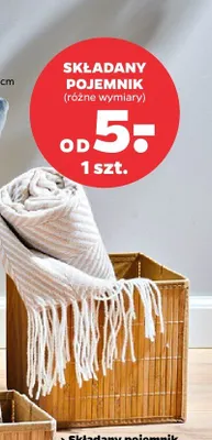 Pojemnik bambusowy składany 20x20x20 cm promocja w Netto