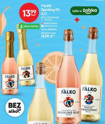 Napój FALKO Sparkling 0% 0,2l Rose promocja w Żabka