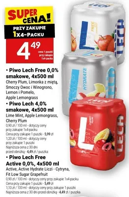 Piwo Lech Free 0,0% smakowe promocja w Twój Market