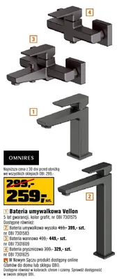 Bateria umywalkowa Vellon promocja w OBI
