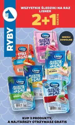 Śledzie Lisner (różne rodzaje) promocja w Netto
