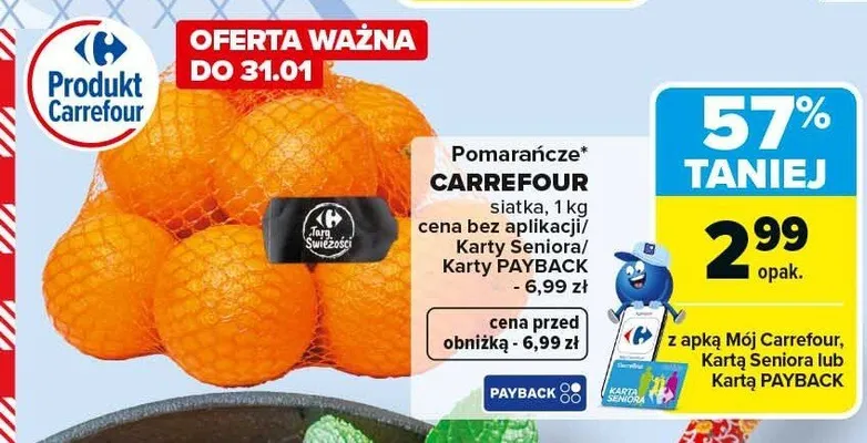 Pomarańcze promocja w Carrefour